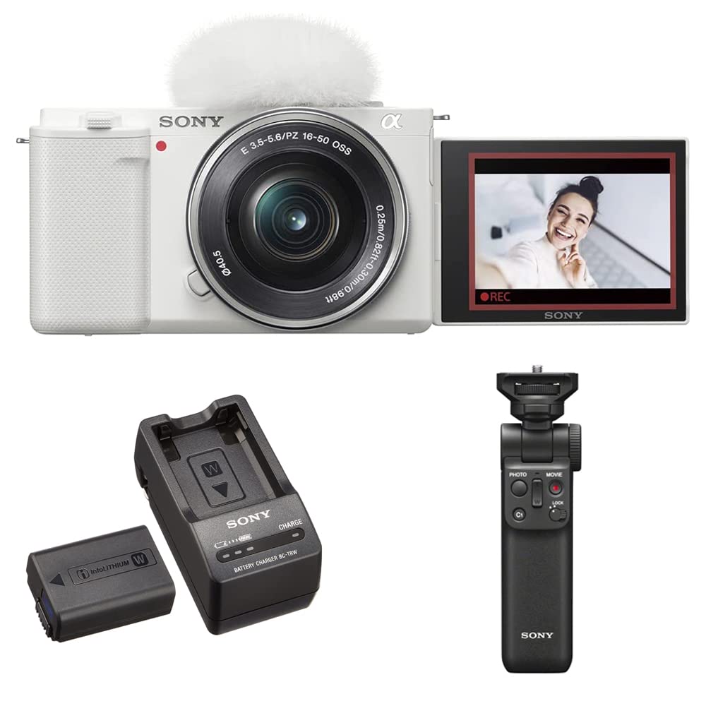 【美品】SONY ZV-E10L レンズキット　グリップ・充電器・予備バッテリー Amazon | SONY(ソニー) 【ZV-E10L と バッテリー/チャージャー